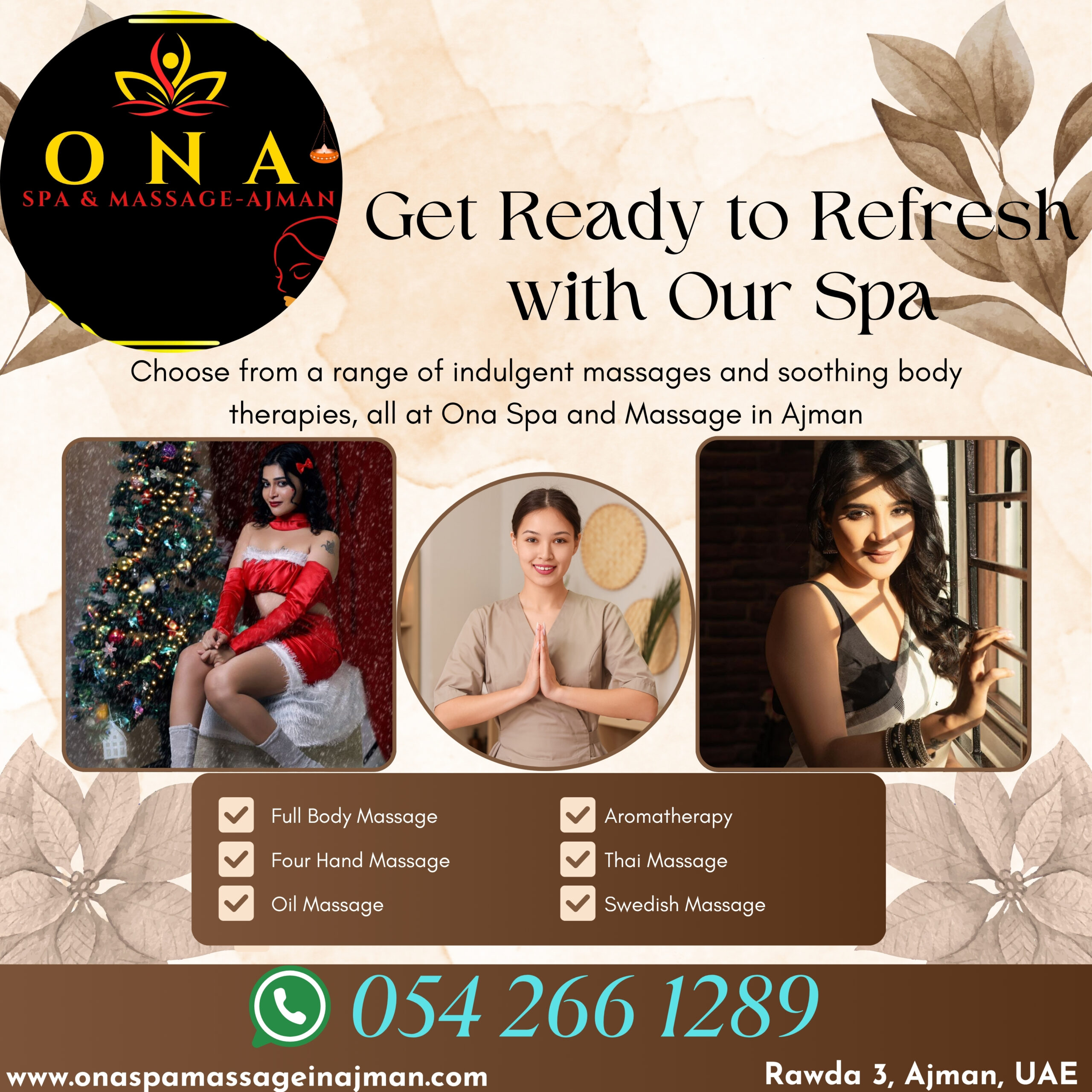 Professional aromatherapy massage in Ajman at Nirona Spa for relaxation and stress relief
